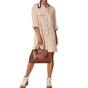 Coach Margot Small Brown Leather Carryall Satchel